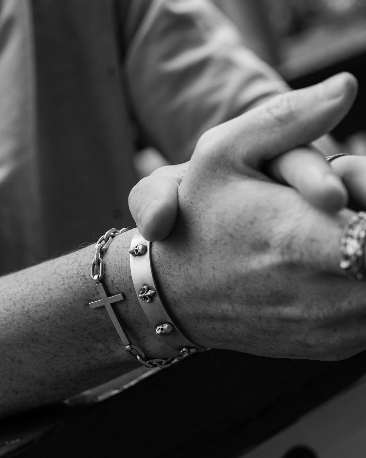 Silver bracelet STRENGTH OF FAITH 18