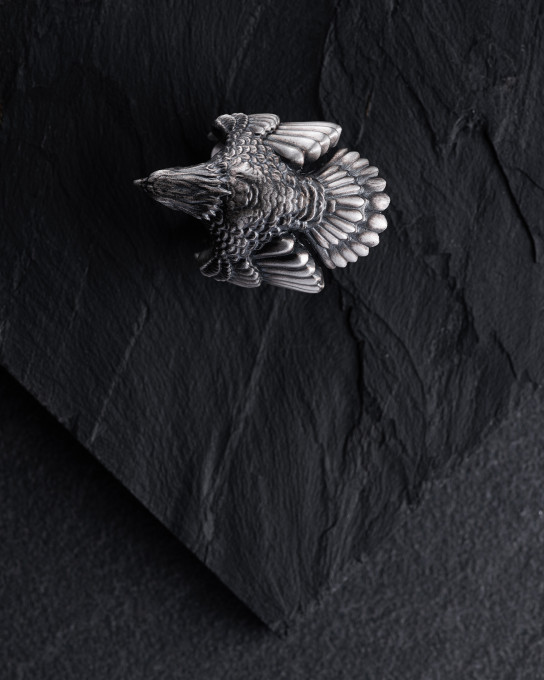 Срібний перстень THE EAGLE / Персні + 5
