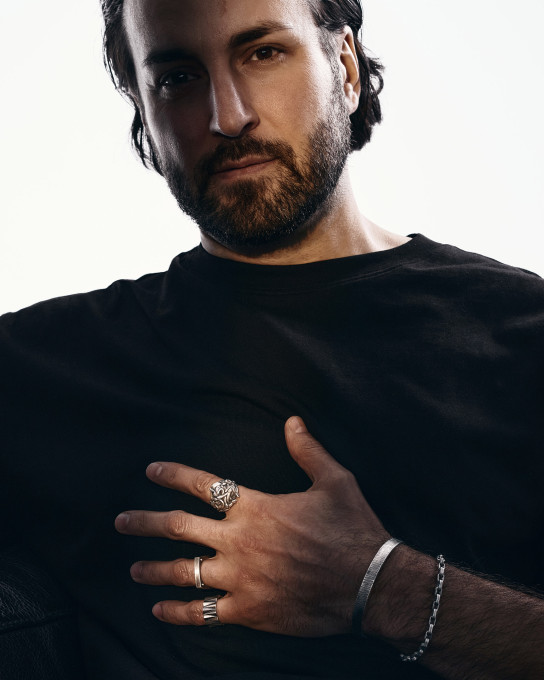 Срібний жорсткий браслет SKILL / Браслети + 9