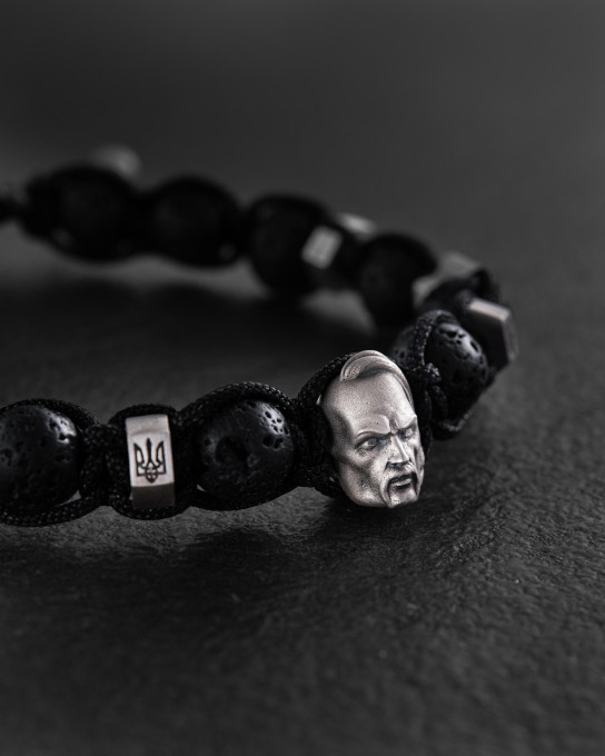 Чоловічий браслет KOZAK. LAVA STONE / Браслети + 2