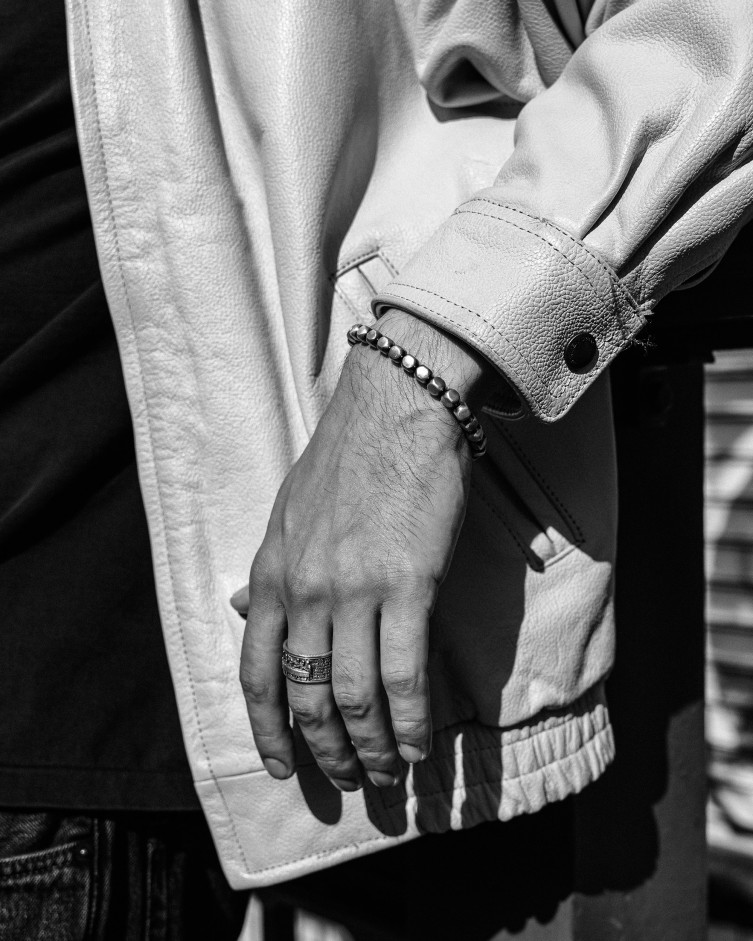 Срібний браслет CUBE 9