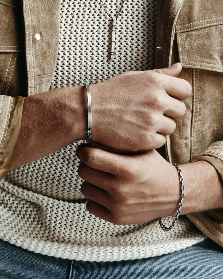 Silver bangle DENKEN 6