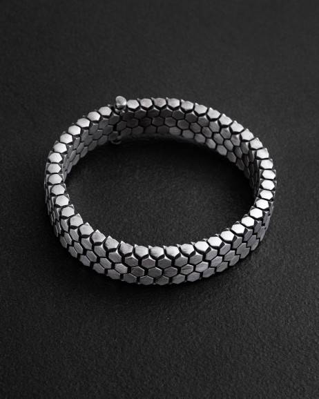 Silver bracelet RÜSTUNG