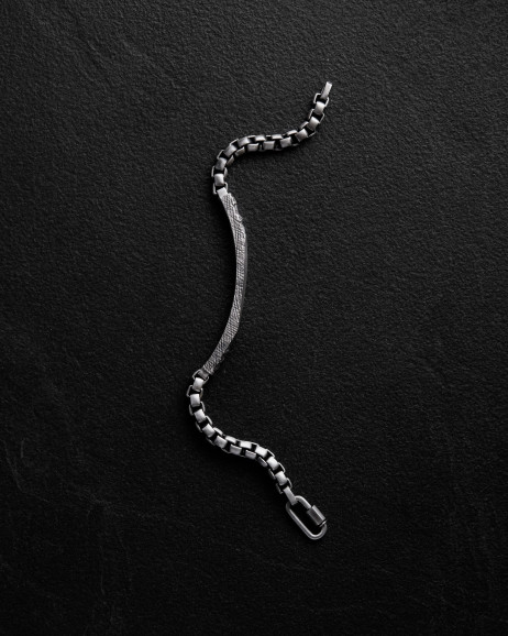 Серебряный браслет FORGED 5