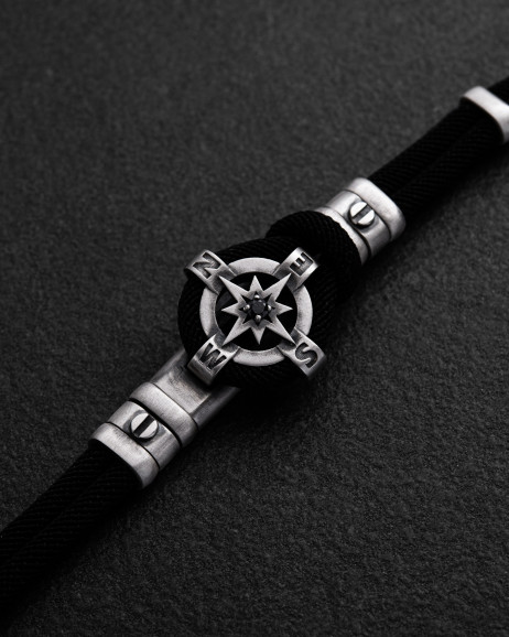 Срібний браслет WIND ROSE 2