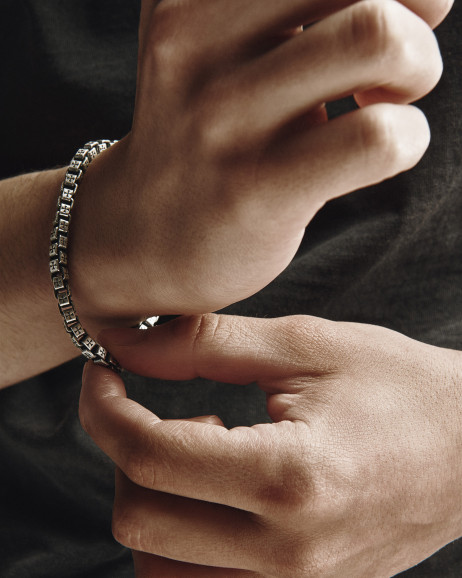 Срібний браслет MALTESE CROSS 3