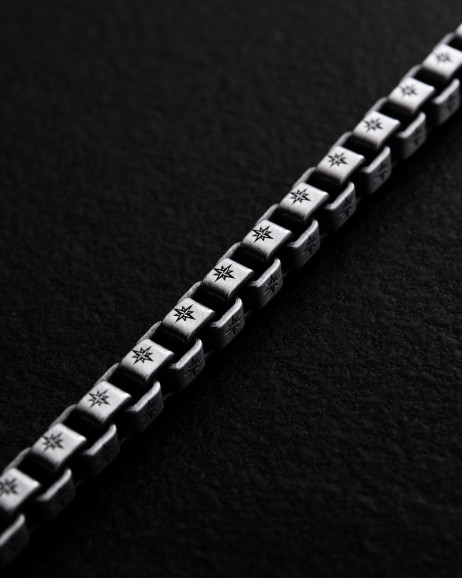 Silver bracelet POLAR STAR 2 Reytel Silver bracelet POLAR STAR 2