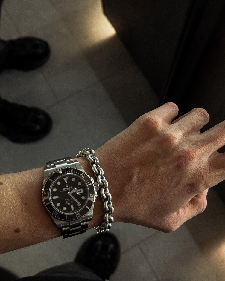 Срібний браслет MACHT 5