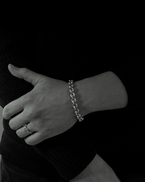 Срібний браслет MACHT 2