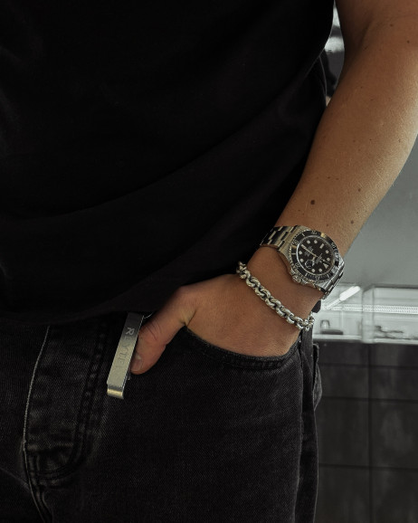 Срібний браслет MACHT 4