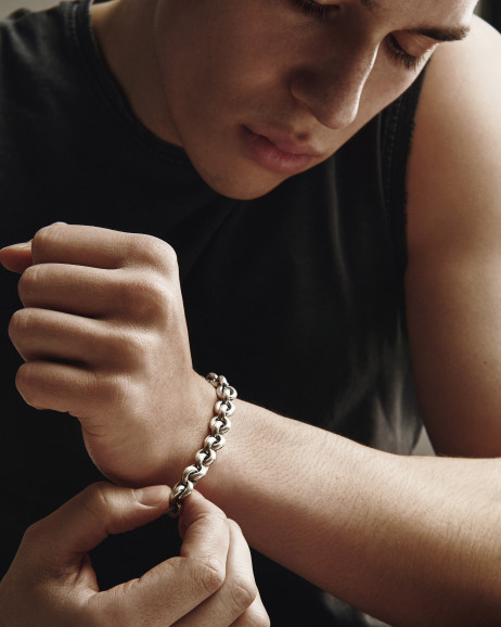 Срібний браслет MACHT 2