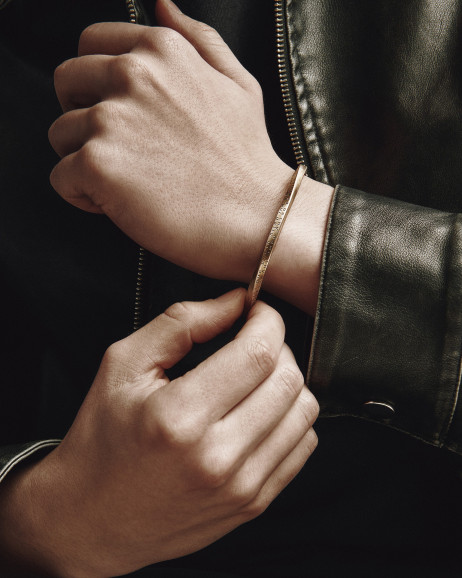 Жорсткий браслет THE LORD'S PRAYER - OUR FATHER у червоному золоті 2