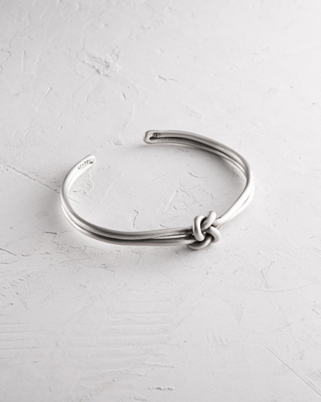 Срібний жорсткий браслет TAPPERHET 10
