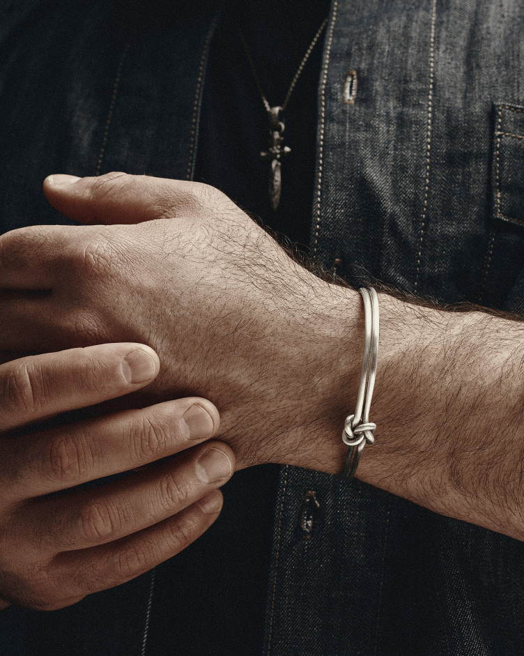 Silver bangle TAPPERHET 3