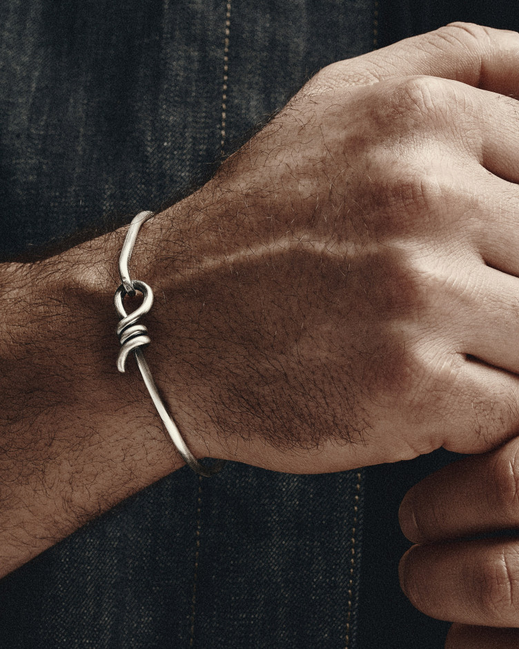 Silver bangle BOUCLE