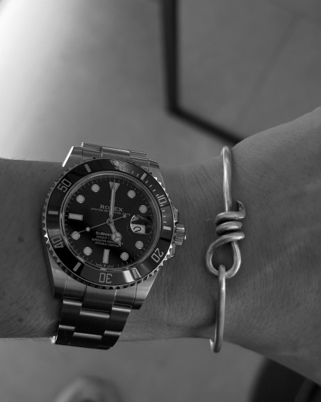 Срібний жорсткий браслет BOUCLE 3