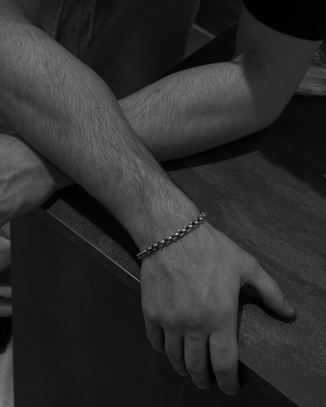 Срібний браслет MUTIG 3