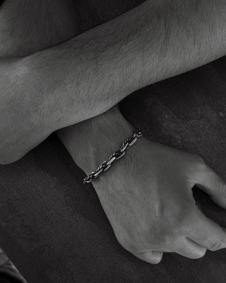 Серебряный браслет UBRUTT 2