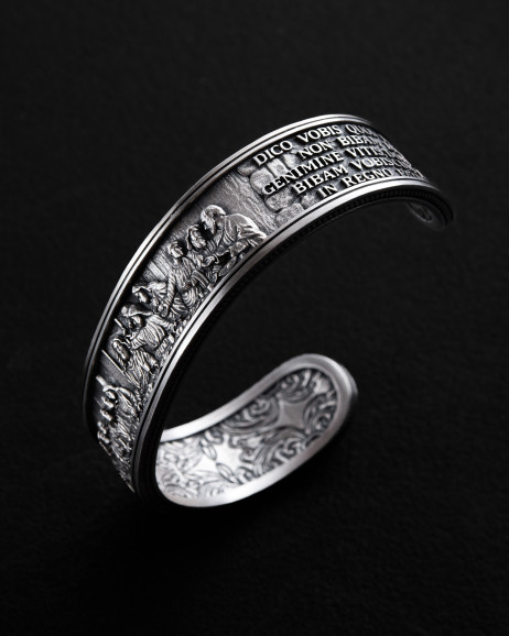 Silver bangle THE LAST SUPPER 3