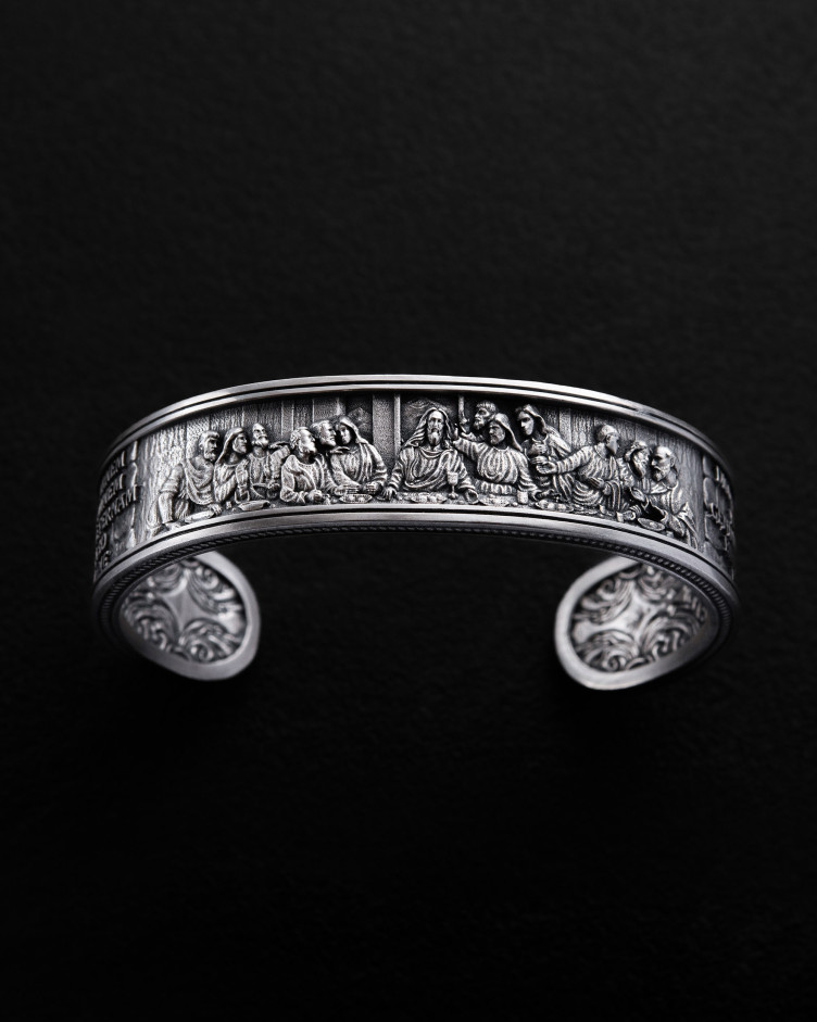 Silver bangle THE LAST SUPPER