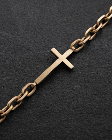 Браслет STRENGTH OF FAITH (желтое золото)  / Браслеты + 3