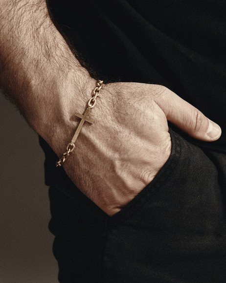 Браслет STRENGTH OF FAITH (желтое золото)  2