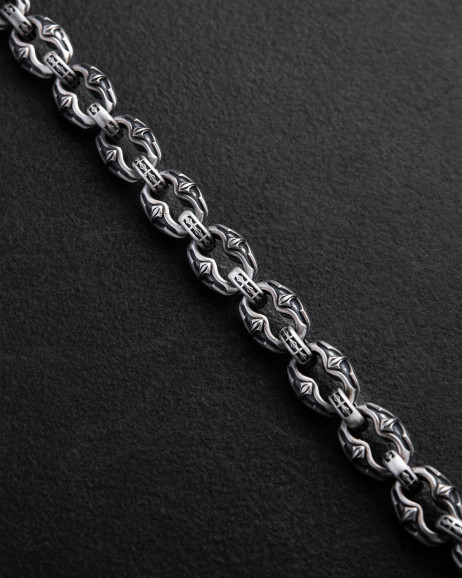 Срібний браслет INITIUM ET FINIS 2