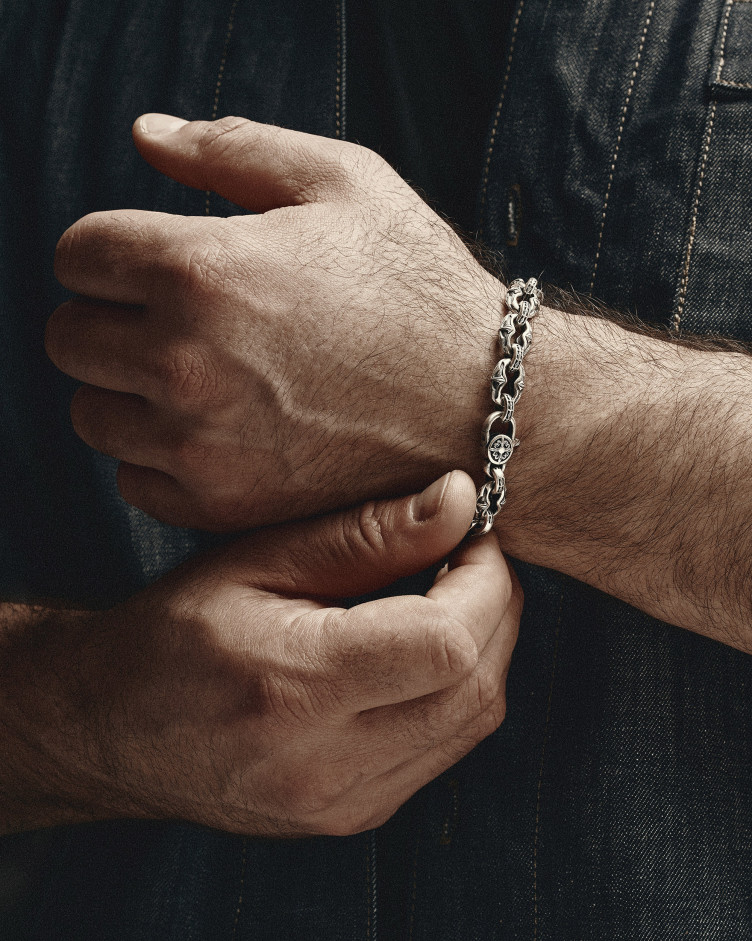 Silver bracelet INITIUM ET FINIS 2