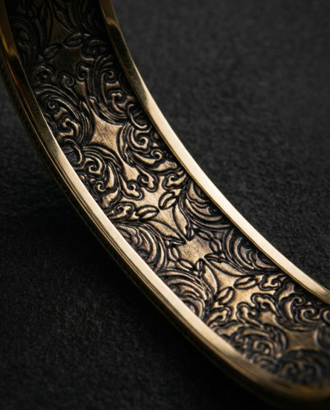 Жорсткий браслет THE LAST SUPPER (жовте золото) 6