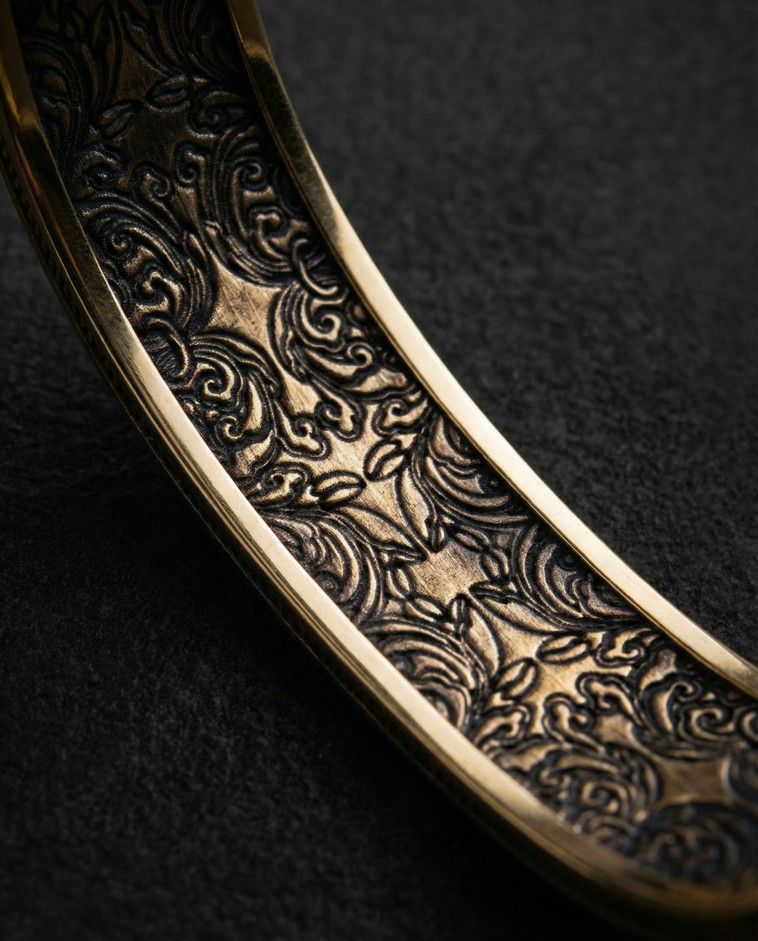 Жорсткий браслет THE LAST SUPPER (жовте золото) 6