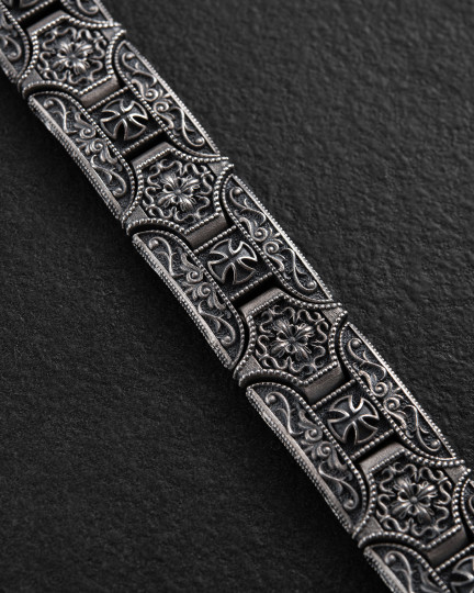 Срібний браслет TEMPLAR CROSS / Браслети + 3