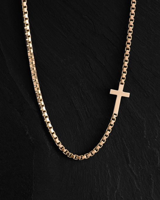 Цепочка CROSS (желтое золото) / Цепочки