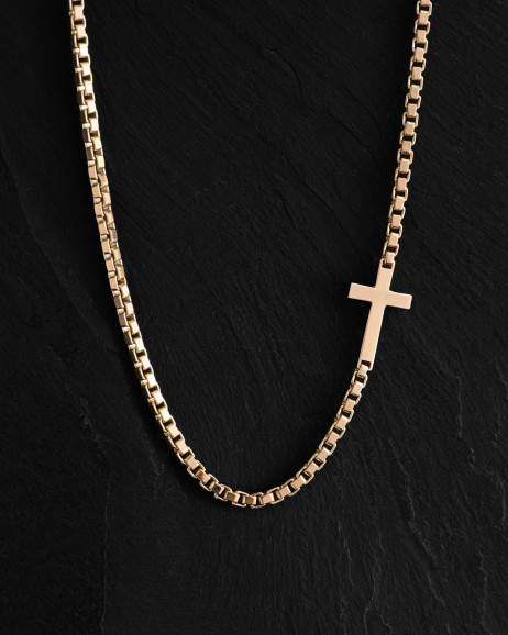 Цепочка CROSS (желтое золото) / Цепочки