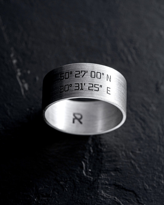 Серебряное кольцо COORDINATES / Кольца + 8