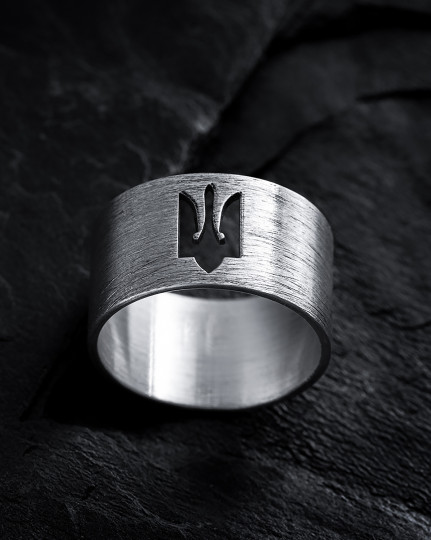 Серебряное кольцо TRIDENT OF UKRAINE / Кольца