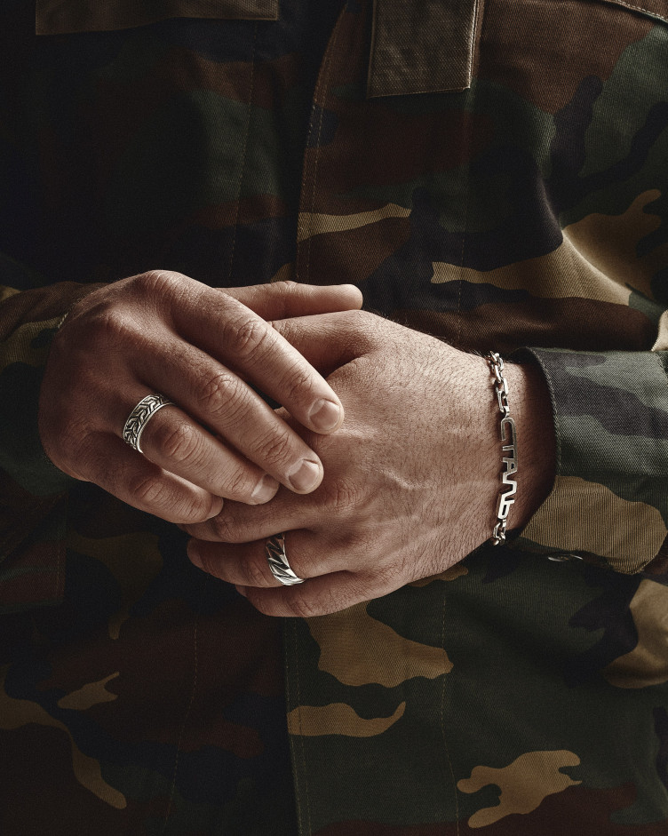 Silver ring CUBAN CHAIN 4