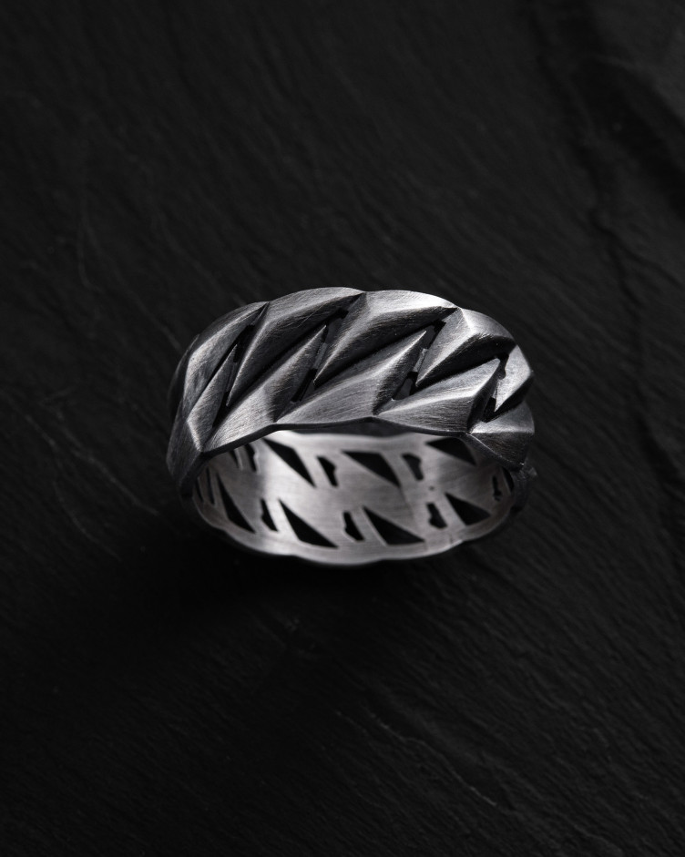 Silver ring CUBAN CHAIN 3
