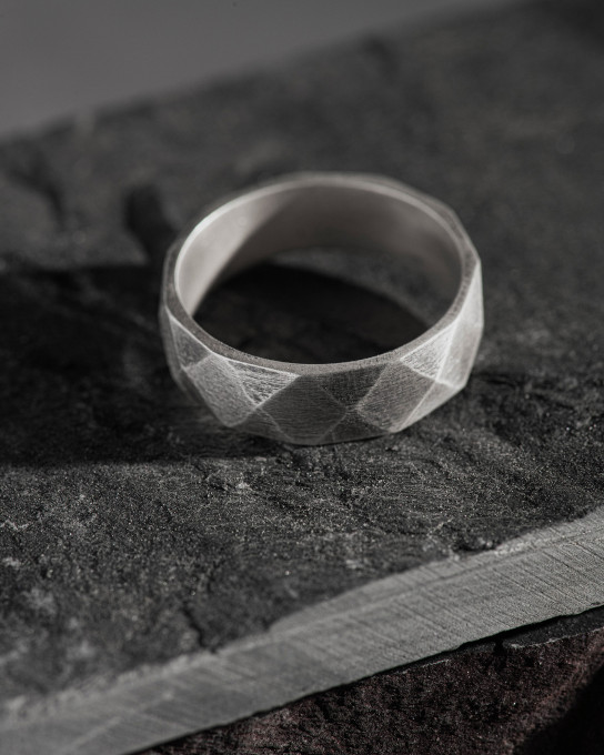 Срібний перстень CUBISM / Персні + 10