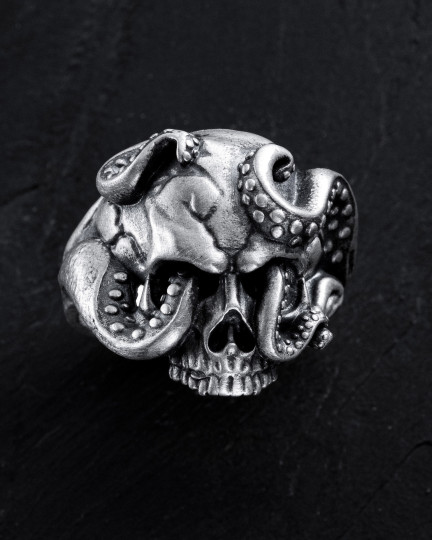 Серебряное кольцо SEA SKULL / Кольца + 2