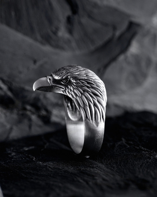 Срібний перстень EAGLE / Персні + 5