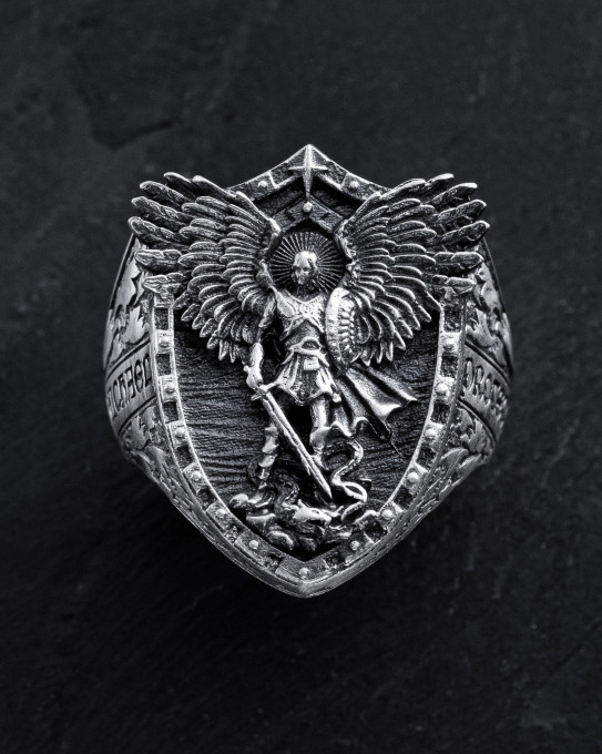 Срібний перстень ST. ARCHANGEL MICHAEL / Персні