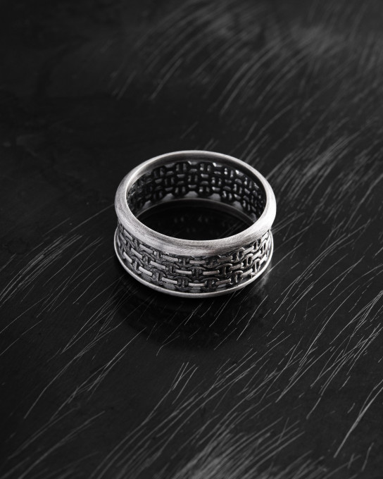 Серебряное кольцо HEPHAESTUS / Кольца + 8