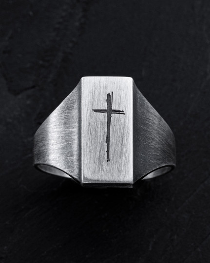 Серебряное кольцо CROSS PATH / Кольца