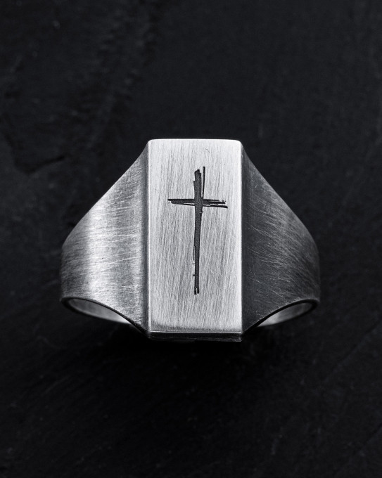 Серебряное кольцо CROSS PATH / Кольца