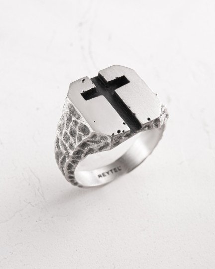 Срібний перстень URBAN CROSS / Персні + 4
