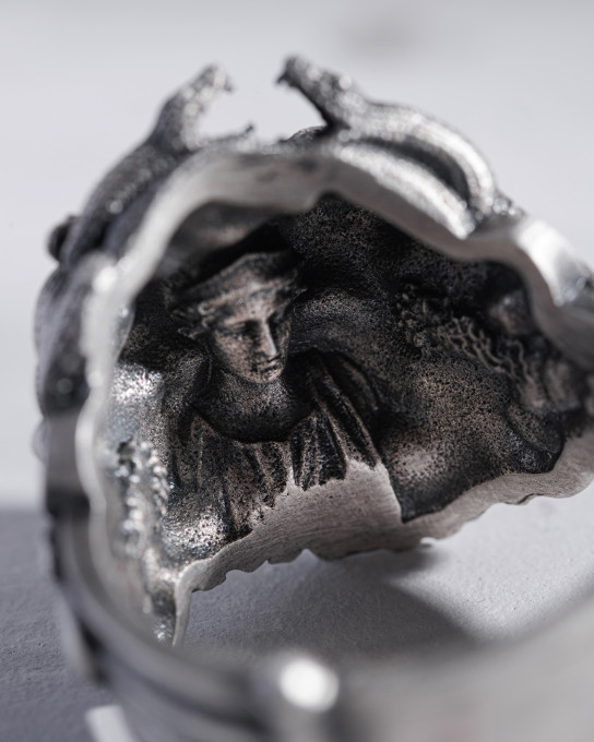 Срібний перстень WOUNDED MEDUSA / Персні + 9