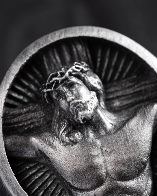Срібний перстень JESUS CHRIST. SACRIFICE / Персні + 13