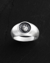 Серебряное кольцо HERZ