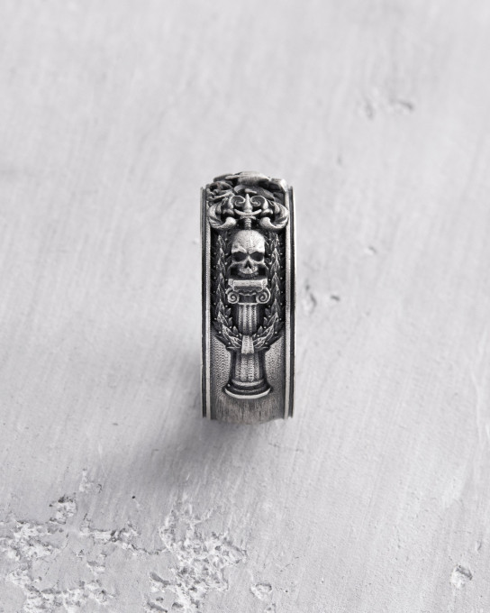 Срібний перстень GLADIATOR. MEMENTO MORI / Персні + 6