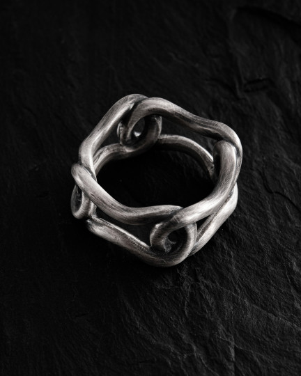 Серебряное кольцо DOUBLE / Кольца + 3